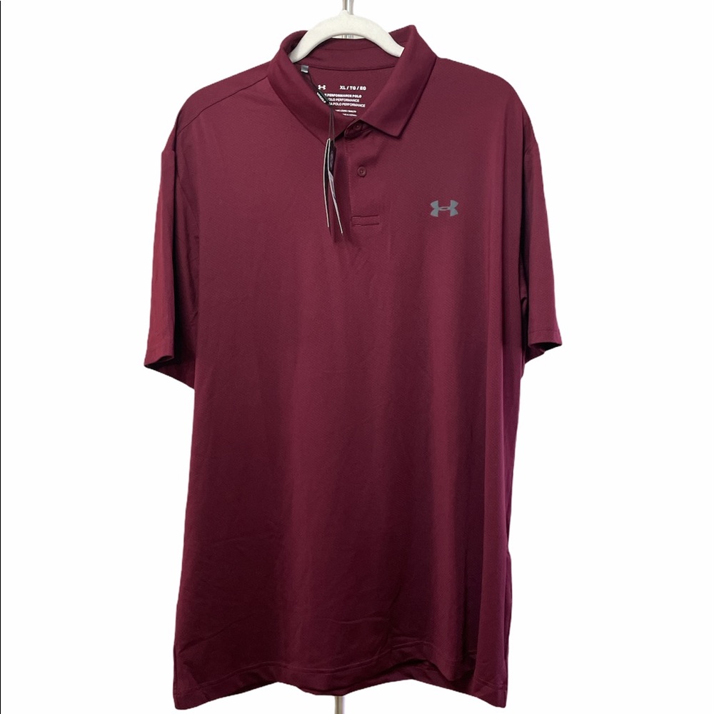 Under Armour Men’s Golf Polo Burgundy Sixe XL